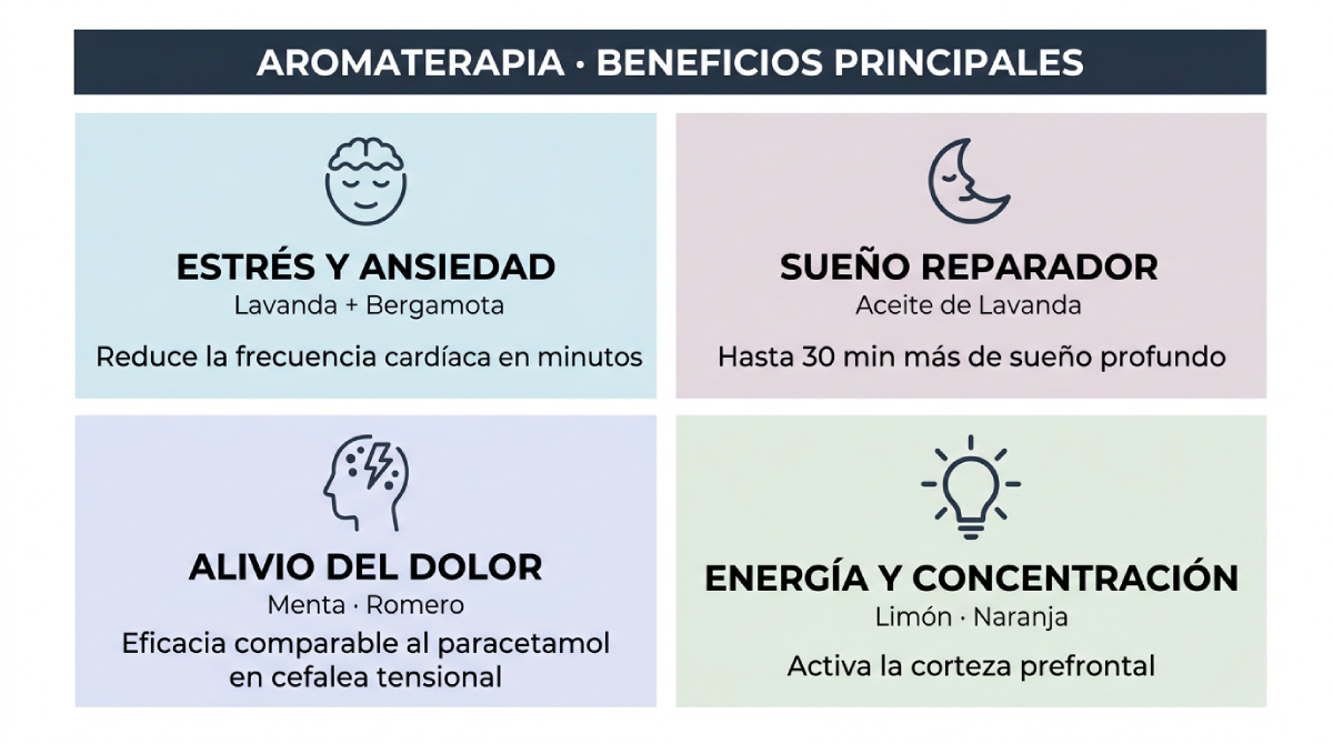 Principales beneficios de la aromaterapia