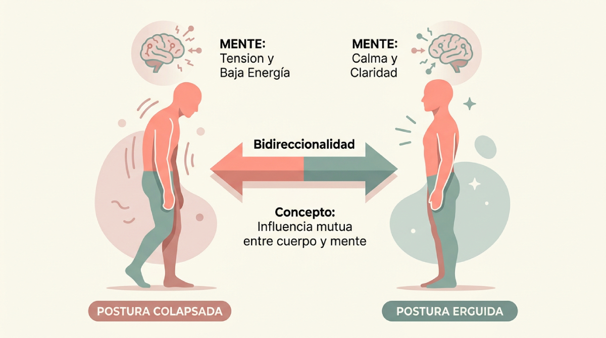Biodireccionalidad: la postura afecta a las emociones y las emociones a la postura